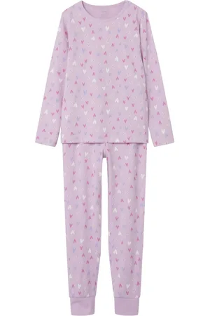 NAME IT NKFNIGHTSET PINK HEARTS NOOS Meisjes Nacht setje