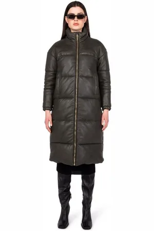 GOOSECRAFT Winterjassen | Dames Phase Puffer Dark Khaki maat M
