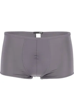 Hom Plumes trunk (1-pack) - heren boxer microfiber kort - antraciet