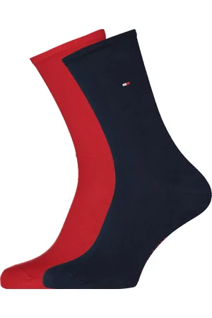 Tommy Hilfiger Damessokken Casual (2-pack) - uni katoen - Tommy rood en blauw