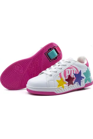 Breezy Rollers 2180373 Sneakers Met Wielen - White / Pink - Kinderen - EU 32