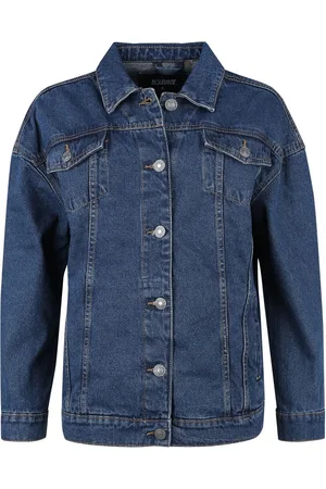 Urban classics Ladies Oversized 90‘s Denim Jacket Denim jas M Katoen - Basics