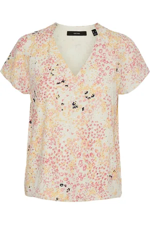 VERO MODA Gevoerd polyester blouse shirt - valt kleiner
