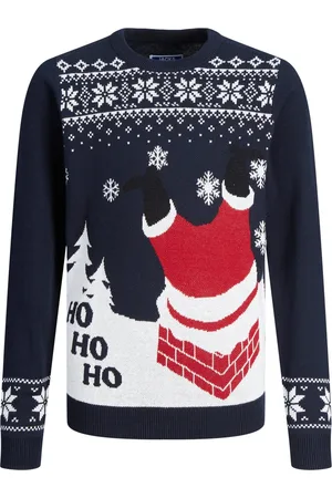 JACK & JONES JACK&JONES JUNIOR JORREXMAS KNIT CREW NECK JNR Jongens Trui