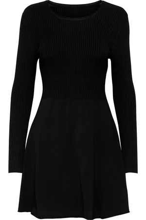 ONLY ONLALMA L/S O-NECK DRESS KNT NOOS Dames Jurk