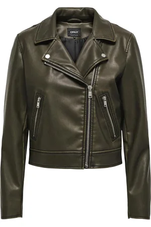 ONLY ONLRIA WASHED FAUX LEATHER BIKER OTW Dames Biker