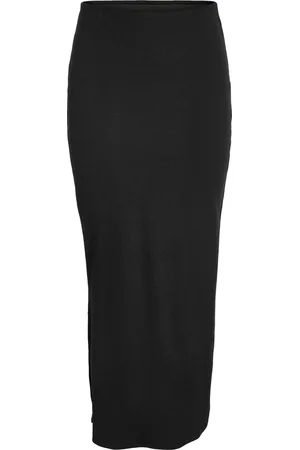 Noisy May Rok Nmmaya Hw Ankle Length Skirt Noos 27027283 Black Dames