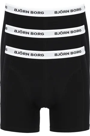 Björn Borg Heren Onderbroeken 3-Pack Boxers Contrast Zwart/Wit - Zwart
