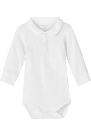 NAME IT NBMHOLGER LS POLO BODY NOOS Jongens Rompertje -