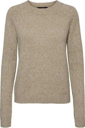 VERO MODA VMDOFFY LS O-NECK BLOUSE GA Dames Trui