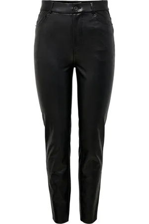 ONLY ONLEMILY HW ST ANK FAUX LEATHER PNT NOOS Dames Broeken