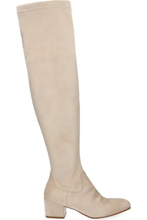 Manfield Dames - suèdine overknee laarzen