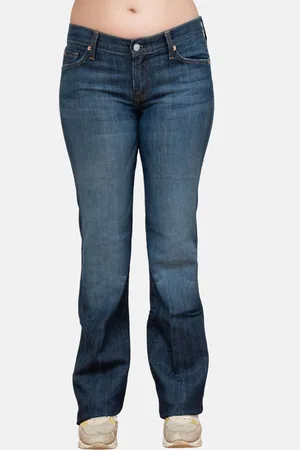 7 for all Mankind Basic jeans New York oranje stiksel op achterzakken - bootcut - - 27