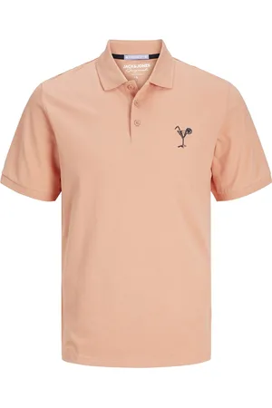 JACK & JONES Poloshirt Jorpalm Emb Polo Ss Dut 12257950 Canyon Sunset Mannen