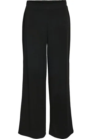 Noisy May Broek Nmbob Hw Elastic Wide Pant Jrs Noos 27029578 Black Dames