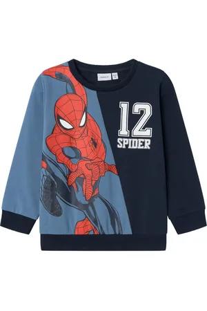 NAME IT NMMJAKIO SPIDERMAN SWEAT UNB MAR Jongens Trui