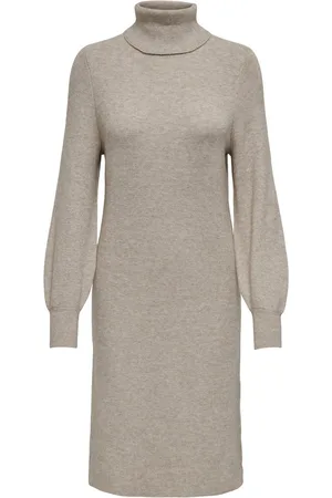 ONLY ONLSASHA L/S ROLLNECK DRESS KNT NOOS Dames Jurk