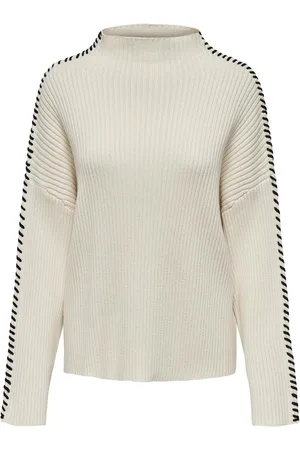 ONLY ONLQUEENIE LS CONTRAST HIGH NECK PRM KNT Dames Trui
