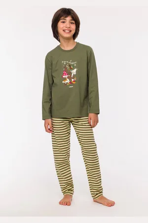 Woody Pyjama jongens - eend - - 242-10-PLS-S/753 - maat 128