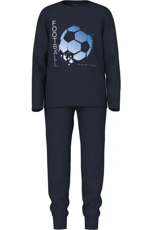 NAME IT NKMNIGHTSET DARK SAPPHIRE FOOTBALL NOOS Jongens pyjama
