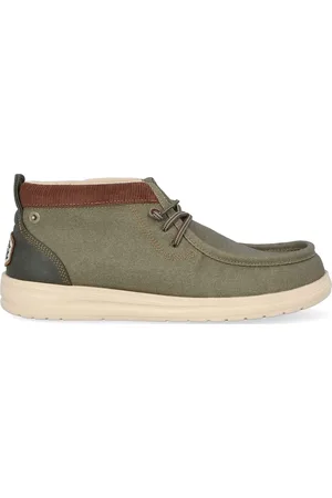 Hey dude Wally Mid GripR Workwear Heren Instappers Dusty Olive