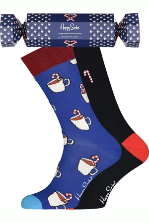 Happy Socks Candy Cane & Cocoa Gift Set (2-pack) - winters lekkers - Unisex