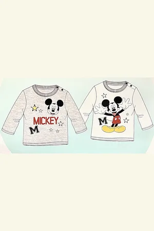 Disney Baby Mickey Mouse T-shirt - /Wit 2 stuks