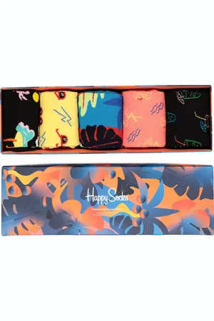 Happy Socks Tropical Night Socks Gift Set (5-pack) - tropische nachten met kleur - Unisex