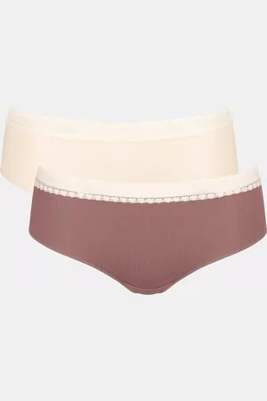 Sloggi Women GO Ribbed Hipster (2-pack) - dames slip - verschillende kleuren