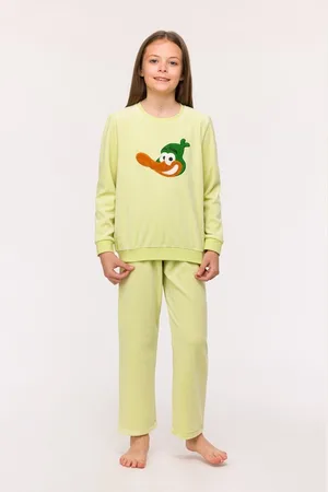 Woody Pyjama meisjes velours duck