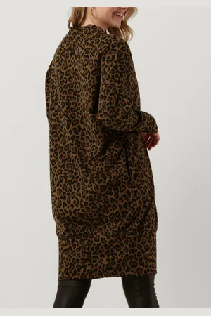 10 days V-neck Dress Leopard Jurken Dames - Kleedje - Rok - Jurk -