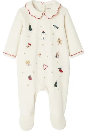 Vertbaudet Geborduurde kerstpyjama voor baby