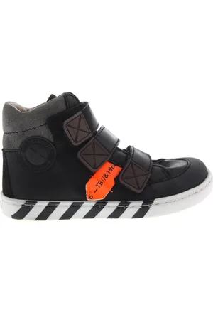 Shoesme Ur21w043 Hoge sneakers - Leren Sneaker - Jongens - Zwart