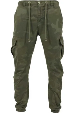 Urban classics Camo Cargo Heren joggingbroek - S