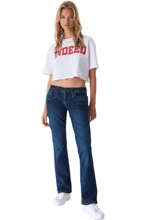 LTB LTB Dames Jeans VALERIE bequem Blauw Volwassenen Denim Jeansbroek