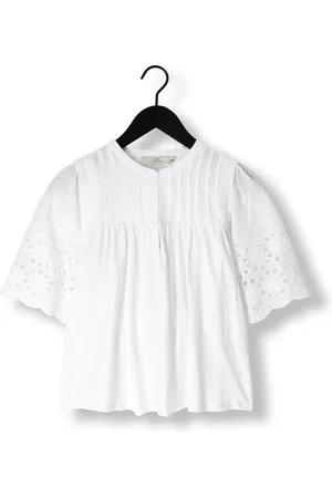 Ruby Tuesday Salome Blouse With Half Embro Sleeves And Round Neck Blouses Dames -