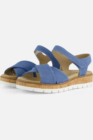 Feyn Mia 01 Sandalen Denim Leer