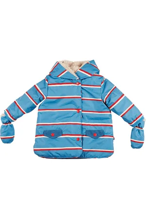 Ducksday Winterjas voor baby - unisex - afneembare wantjes - waterdicht - Benjamin - maat 68