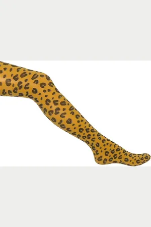 Bonnie Doon Dames - Fancy Leopard Tights - - maat 36/38