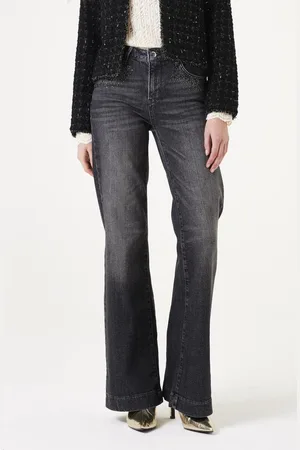 Garcia Celia Wide Dames Wide Fit Jeans Zwart