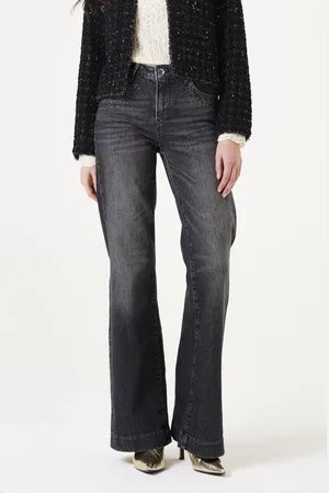 Garcia Celia Wide Dames Wide Fit Jeans Zwart