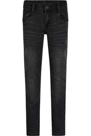No Way Monday Jongens Broek Super Stretch skinny- Zwart