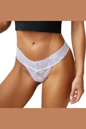 Merkloos Dunne String met Kant - Doorzichtig - - Sexy, Licht en Comfortabel - Dames Lingerie / Ondergoed