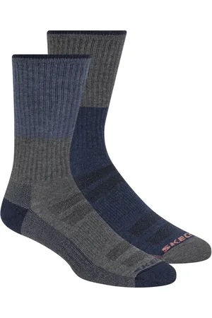 Skechers 1/2 Terry Trail Crew Heren Sokken - /Grijs - One Size