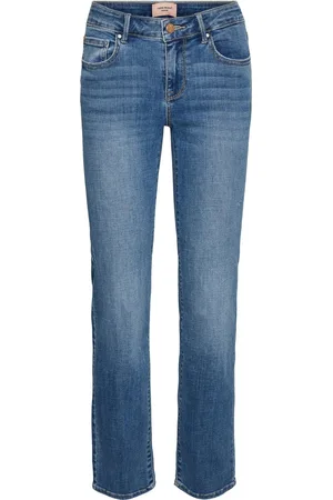 VERO MODA Jeans Vmflash Mr Straight Jeans Li347 Ga 10306823 Medium Blue Denim Dames