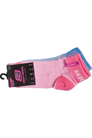 Skechers Mesh Ventilation Quarter Boys and Grils 5PPK Socks SK42055-4130, voor meisje, , Sokken, maat: 31-34