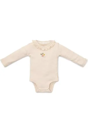 Little Dutch Newborn Little Farm Sand Melee - Baby - Jongens & Meisjes - Romper lange mouw