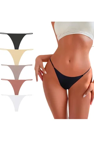 Merkloos 5 Pack - Dames String Naadloos - Invisible - - Onderbroek Zonder Naden - Seamless String - Dames Lingerie / Ondergoed Set