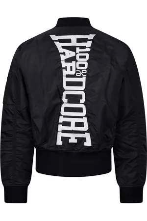 Merkloos 100% Hardcore - bomberjack - Vertical black