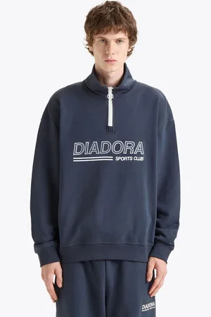 Diadora Sweatshirt 1/2 Zip Legacy Blue Denim